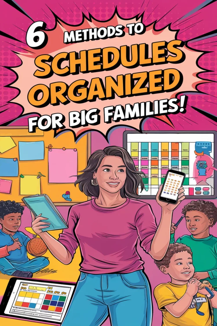 Image for: 6 Methods to Keep Schedules Organized for Big Families